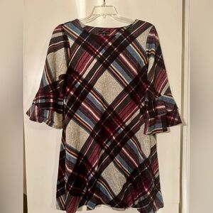 R&K Multicolor Plaid Dress